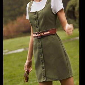 UO denim button down dress